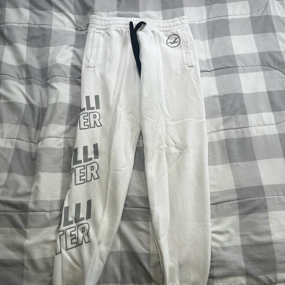 Hollister White Sweatpants